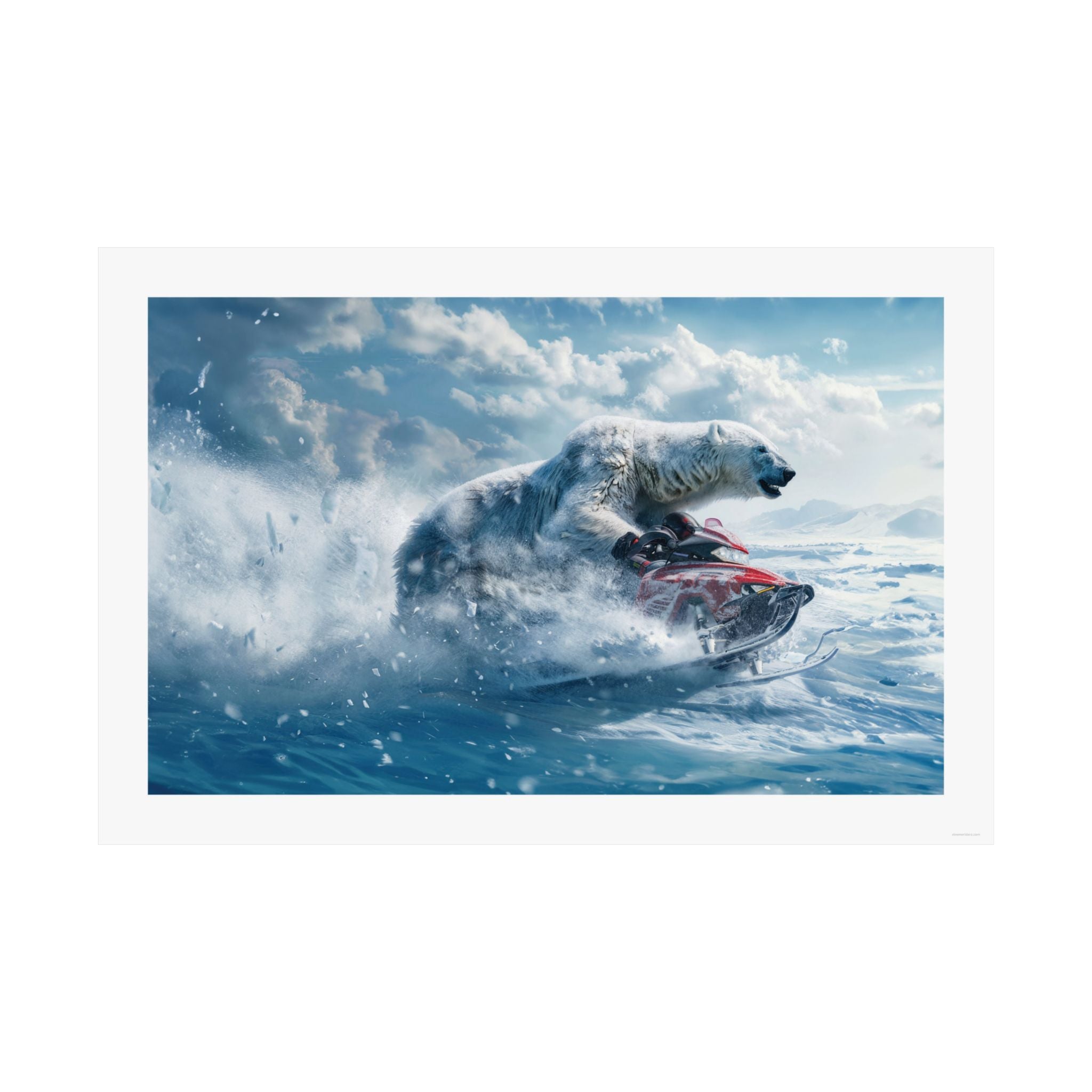 Bear it All - Snowmobile - Gallery Print Poster - DC0166