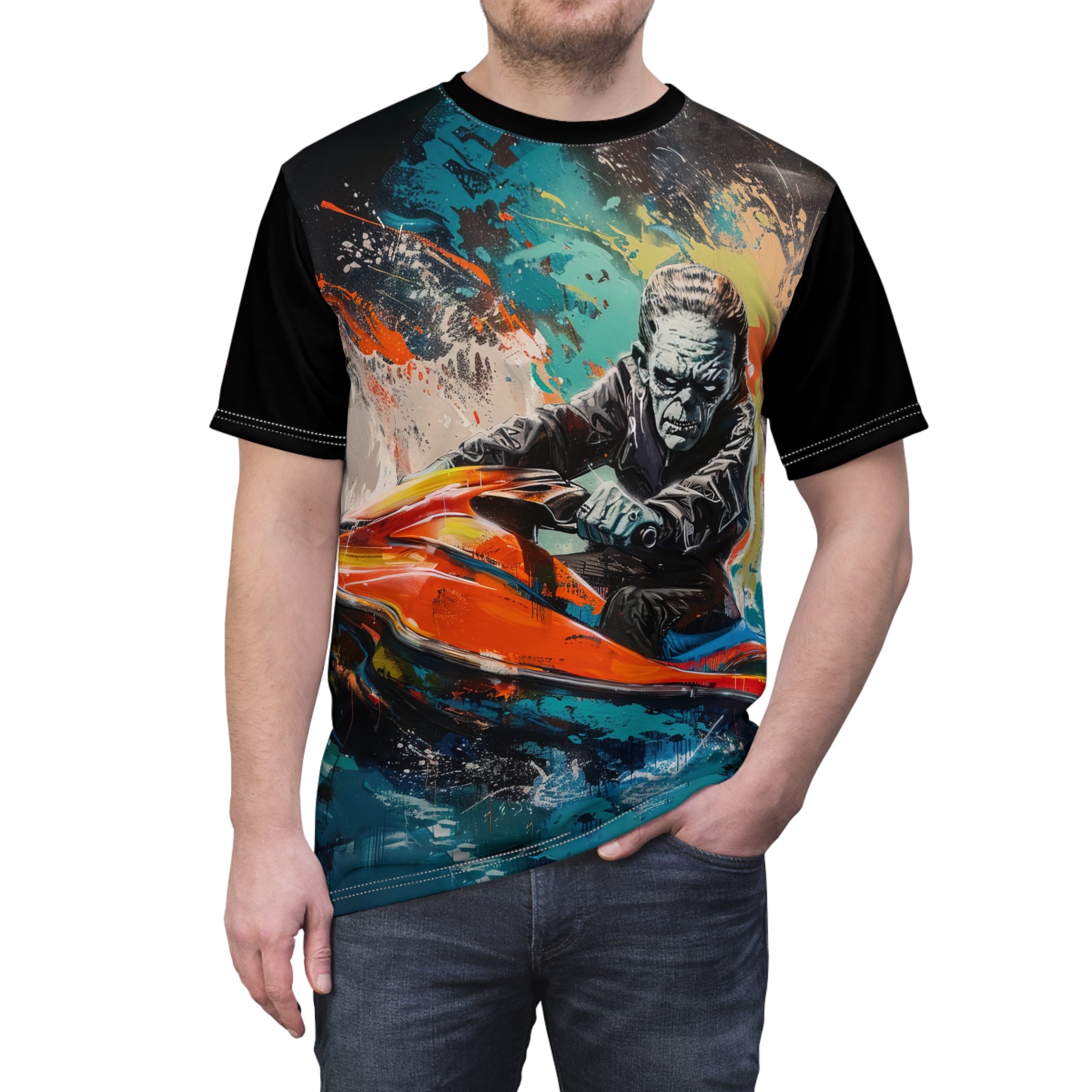 Frankenstein Riderz - Watersports - Unisex Tee Shirt - TG0130