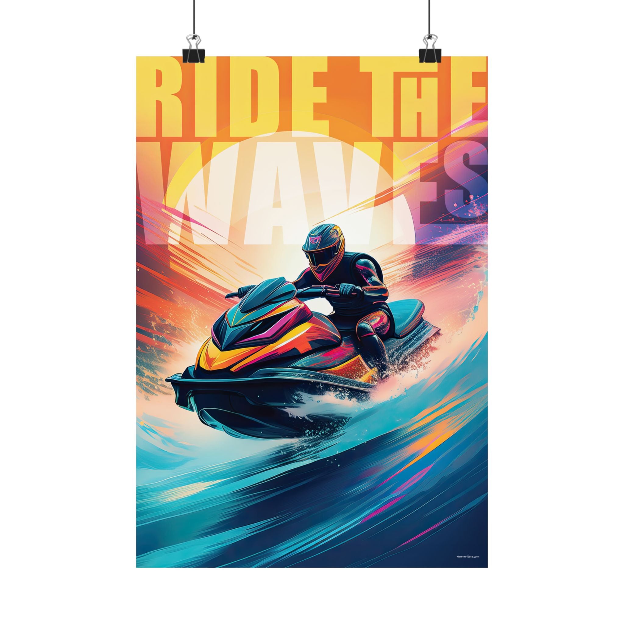 Ride The Waves - Xtreme Kidz- Matte Vertical Poster