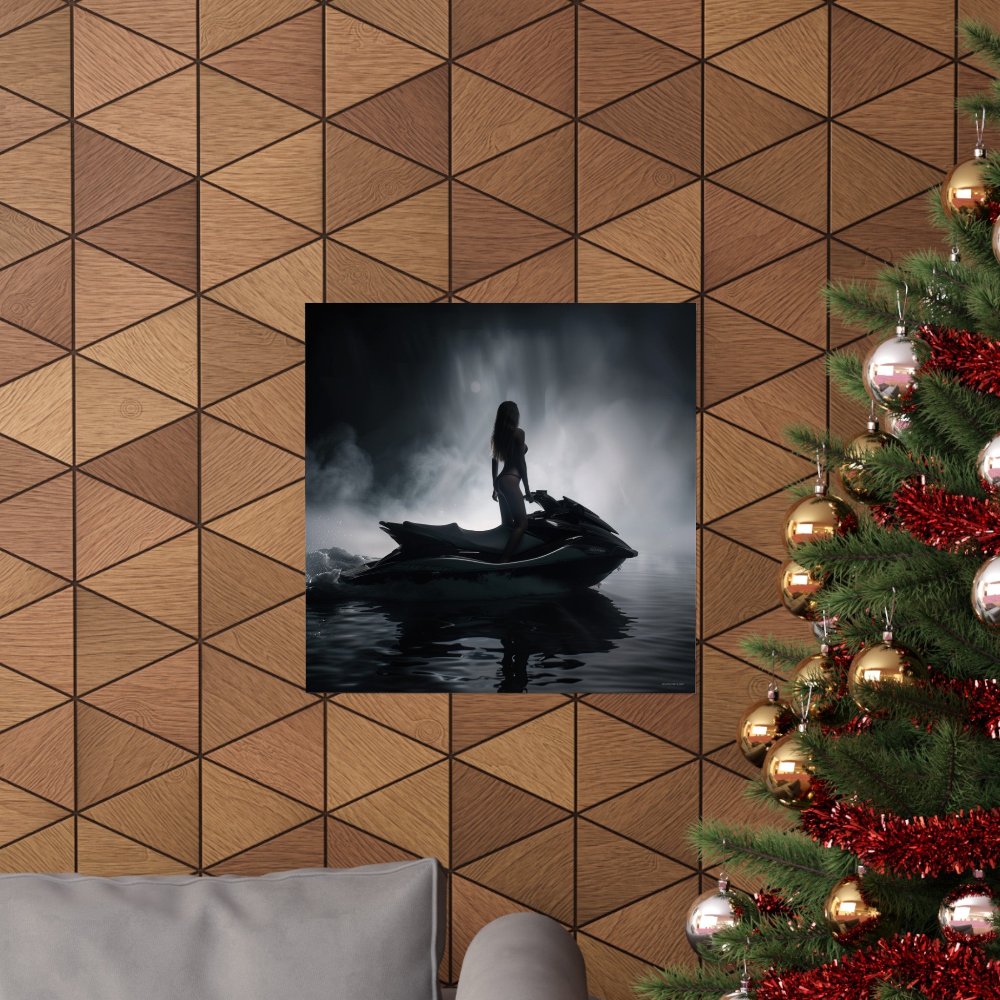 Silhouette in the Mist~ Xtreme Riderz Fine Art Jet Ski Poster