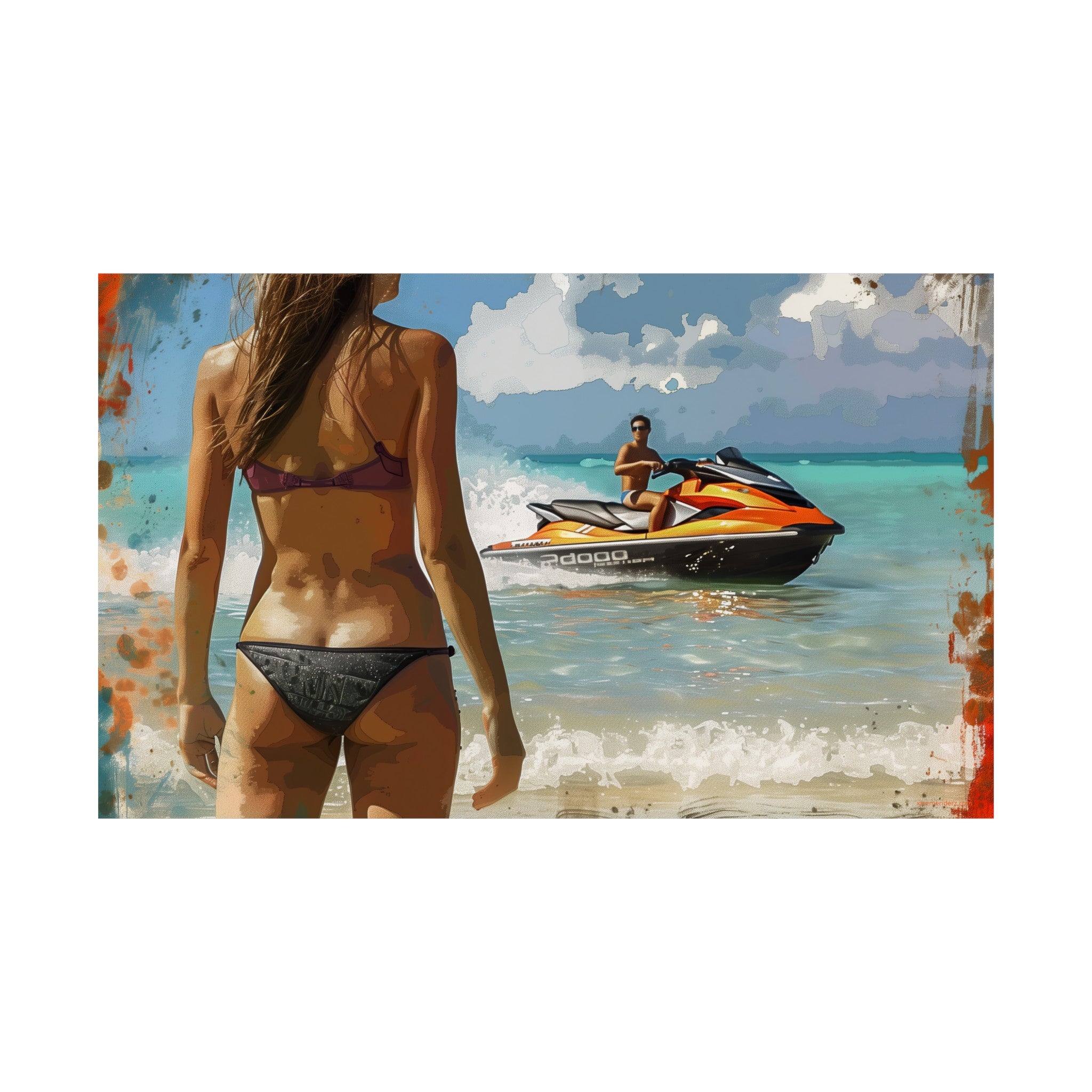 Showing Off~Xtreme Riderz Jet Ski Poster