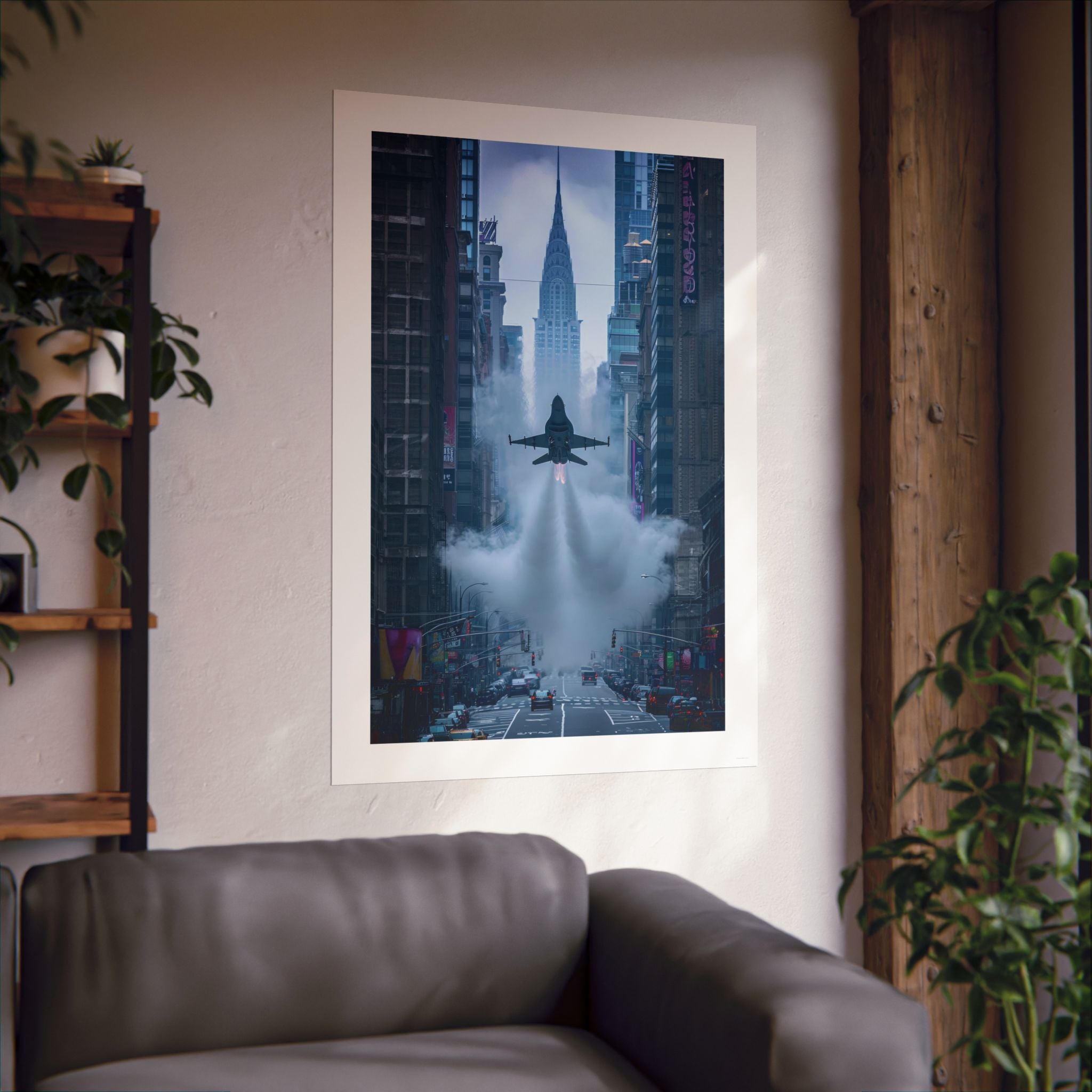 Flying New York Style - Aviation - Gallery Print Poster - DC0150