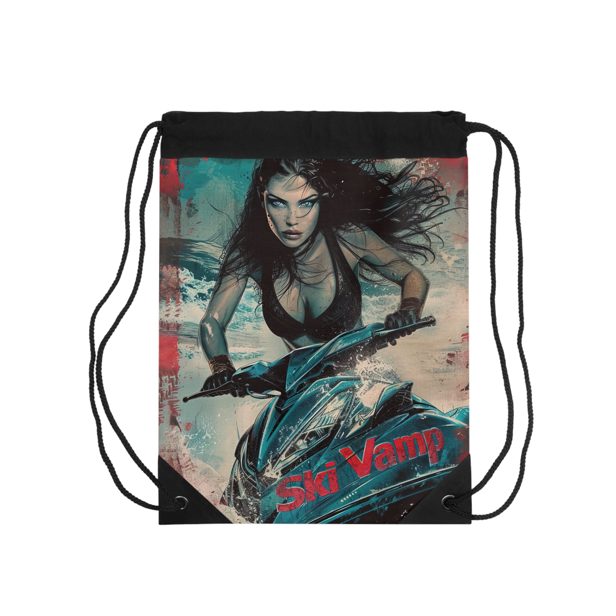 Ski Vamp Drawstring Bag