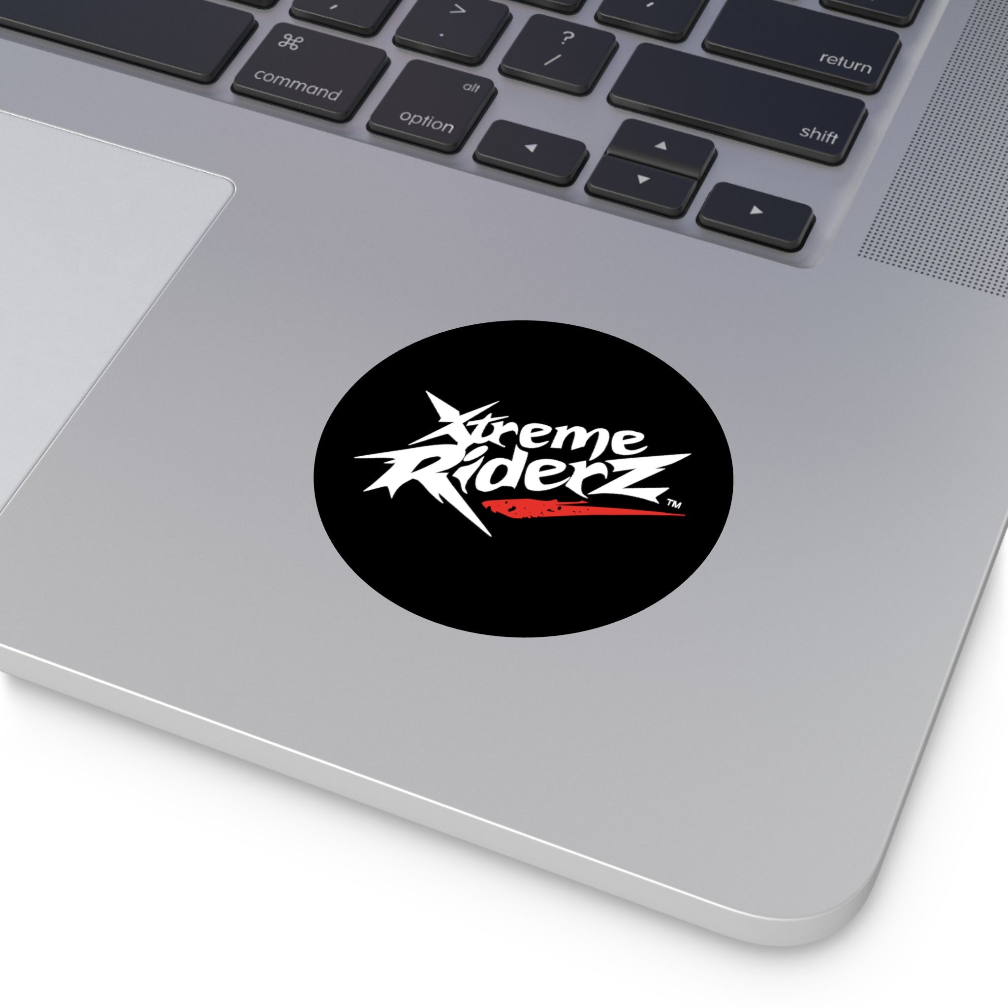 Black Round Vinyl Stickers- Xtreme Riderz Brand