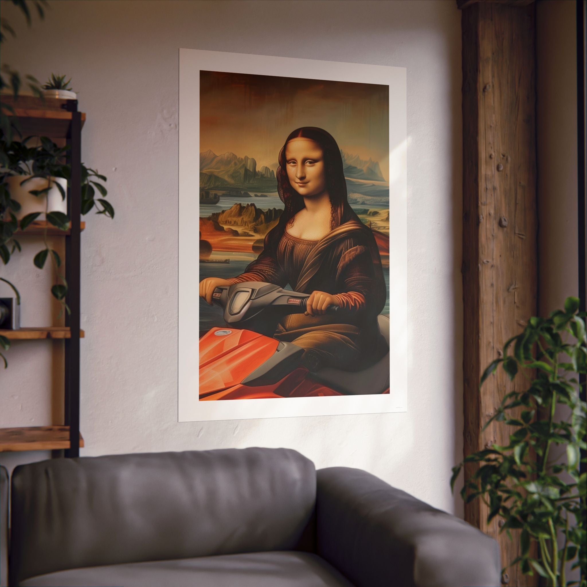 Mona Lisa - Leonardo de Vinci - Watersports - Gallery Print Poster - DC0262