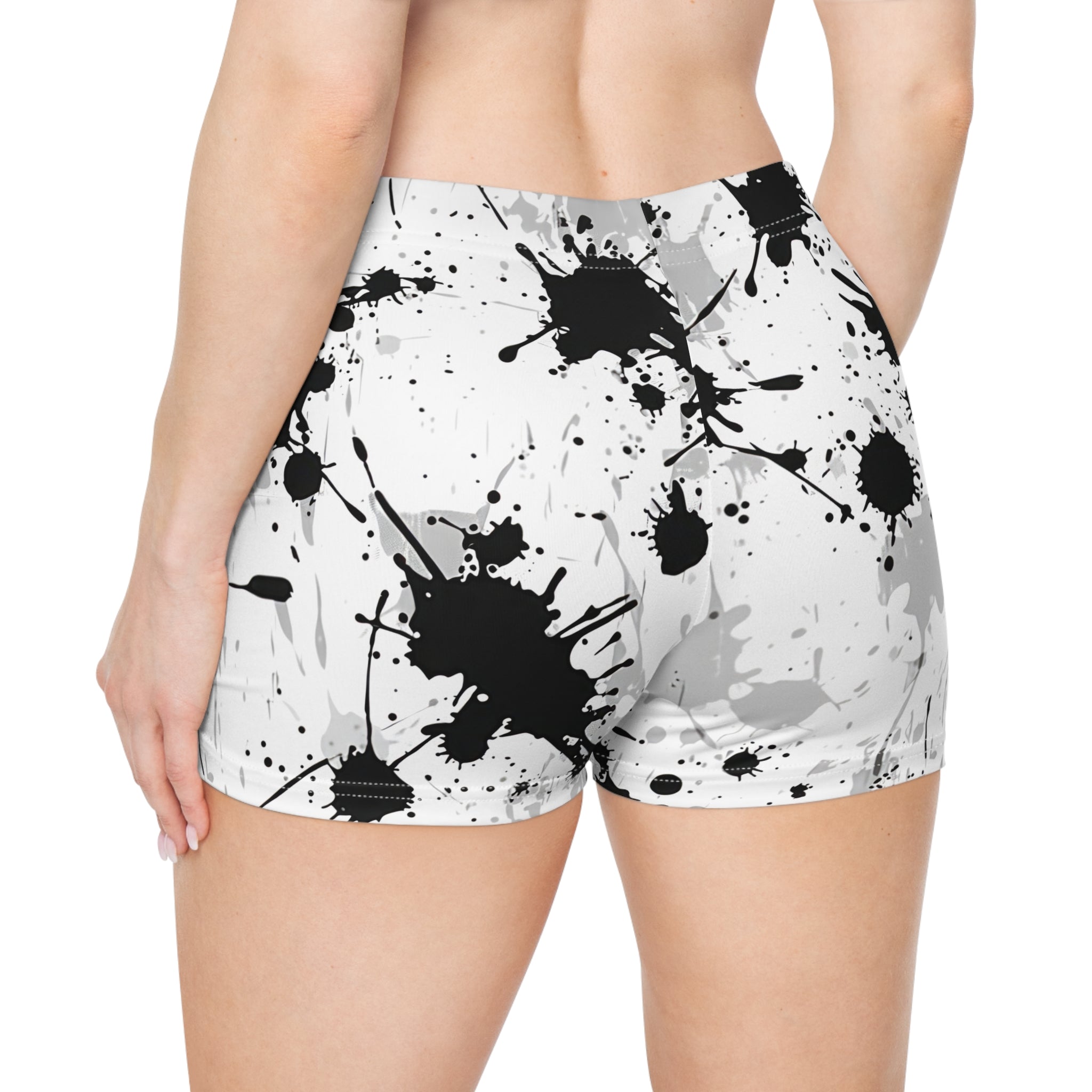 Xtreme Riderz White Splatter Pattern Women's Shorts