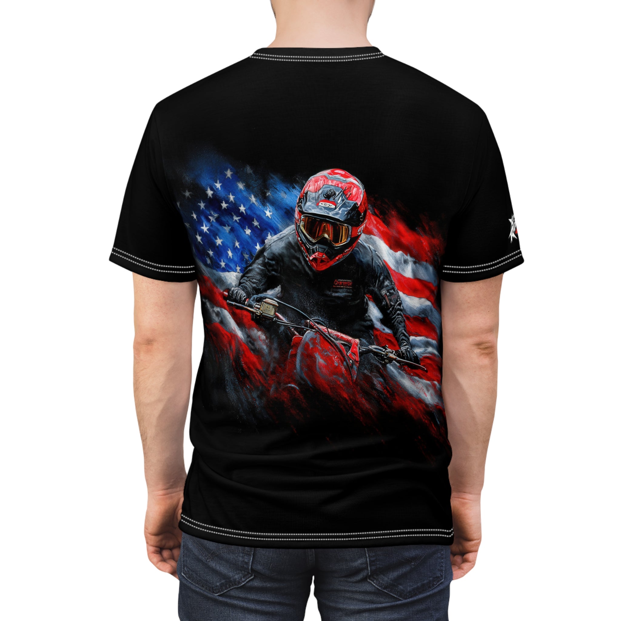 Patriotic Biker - Motorcycle - Men's Tee Shirt - DC0264
