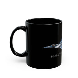 F-22 Raptor Black Mug (11oz, 15oz) - Aviation - DC0242