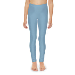 Light Blue Youth Full-Length Leggings -Xtreme Kidz