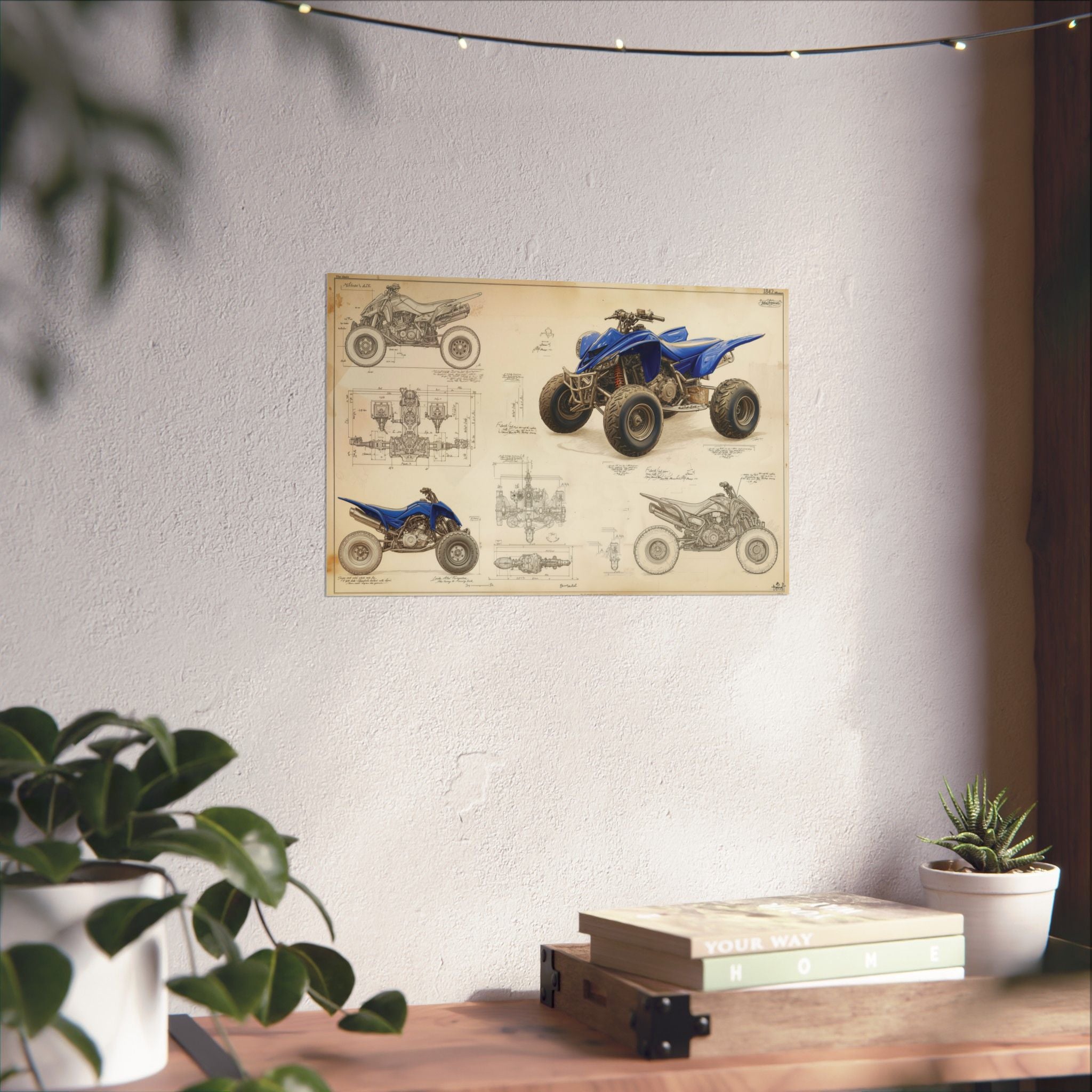 ATV Blueprint - ATV/UTV - Gallery Print Poster - DC0292