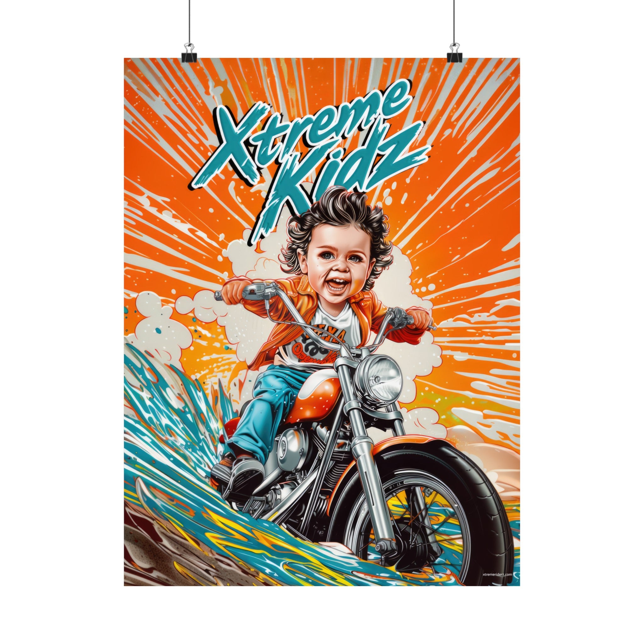 Motorcycle- Xtreme Kidz- Matte Vertical Posters