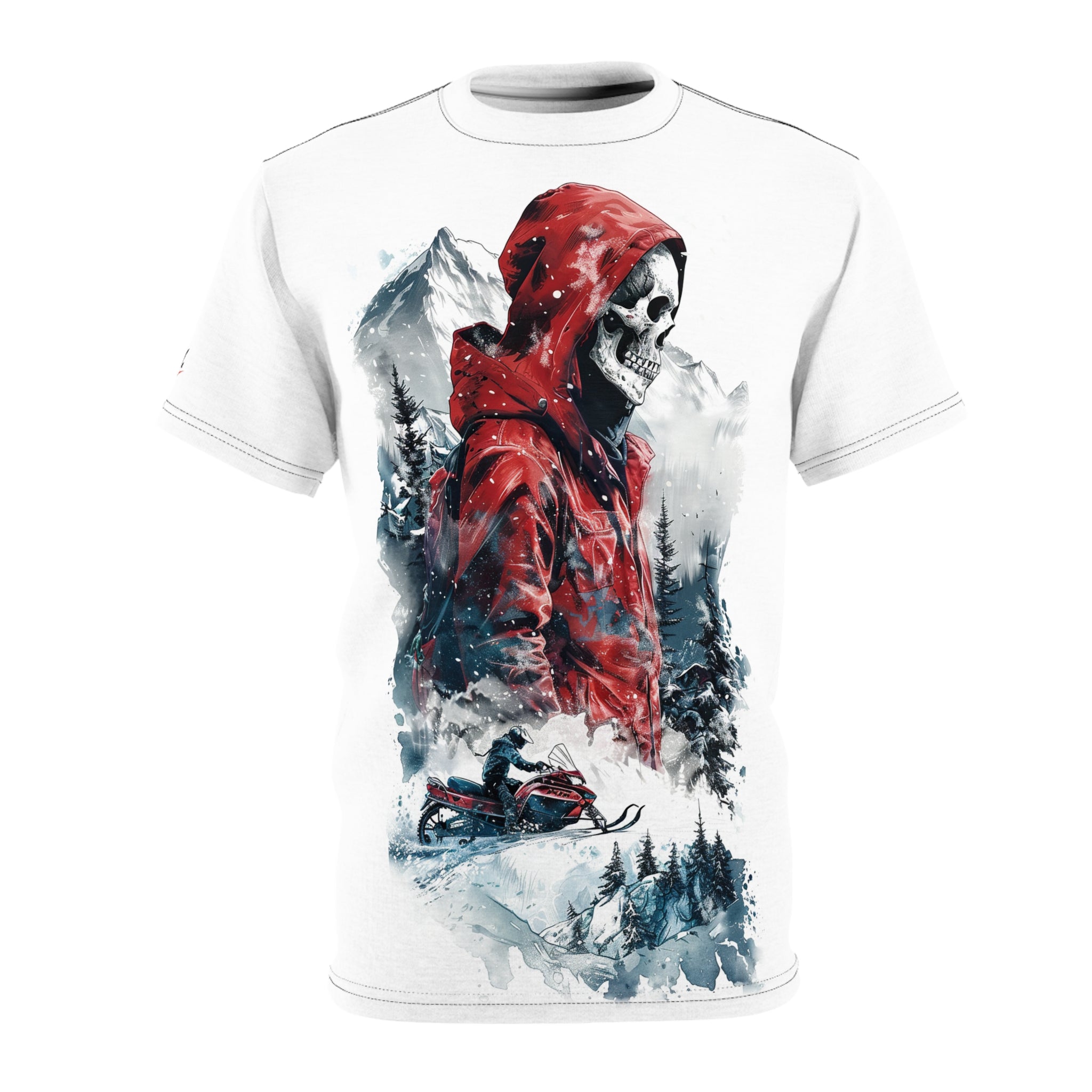 Skeleton Riderz - Snowmobile - Unisex Tee Shirt - TG0108