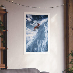 Free Fall -  Snowmobile - Gallery Print Poster - DC0192