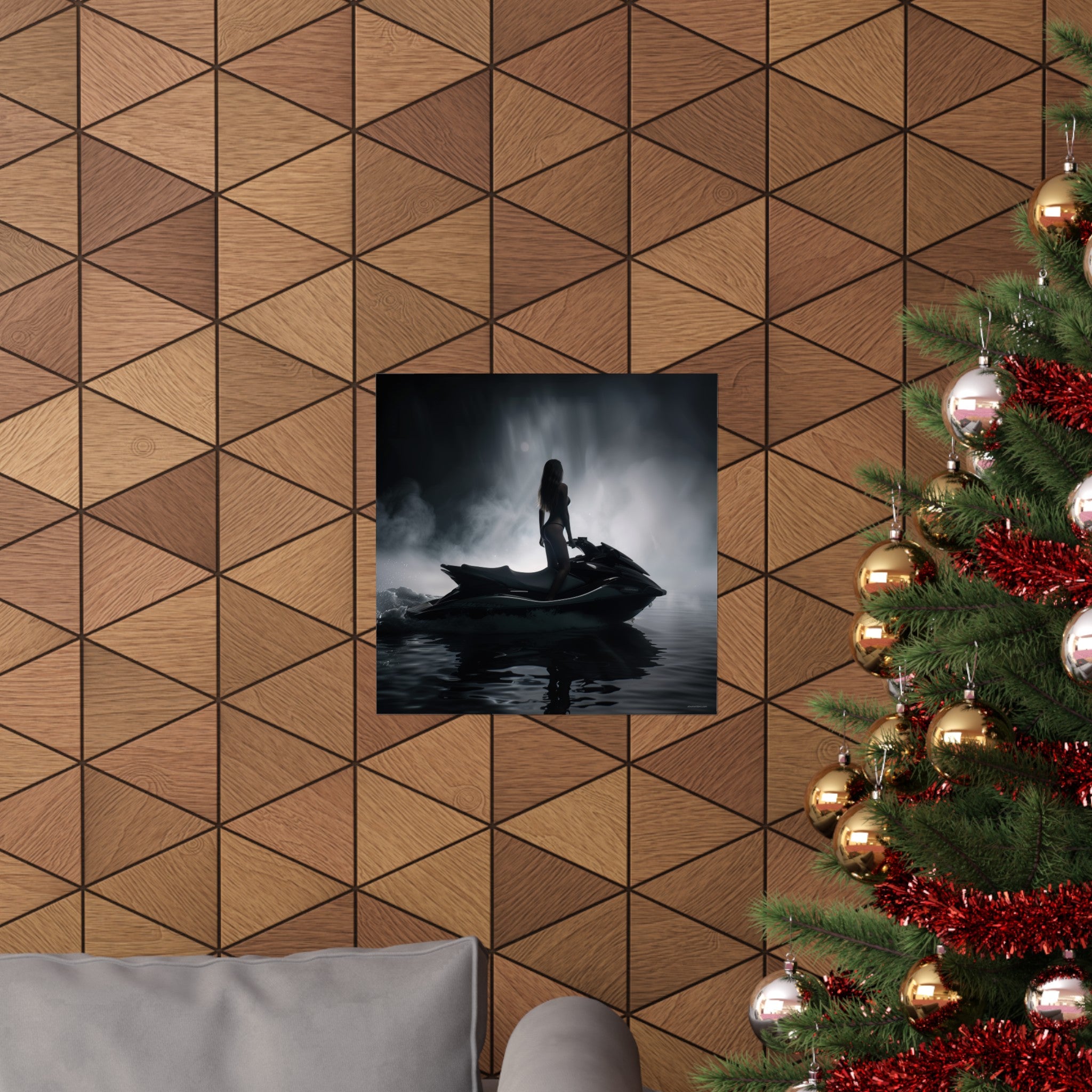 Silhouette in the Mist~ Xtreme Riderz Fine Art Jet Ski Poster