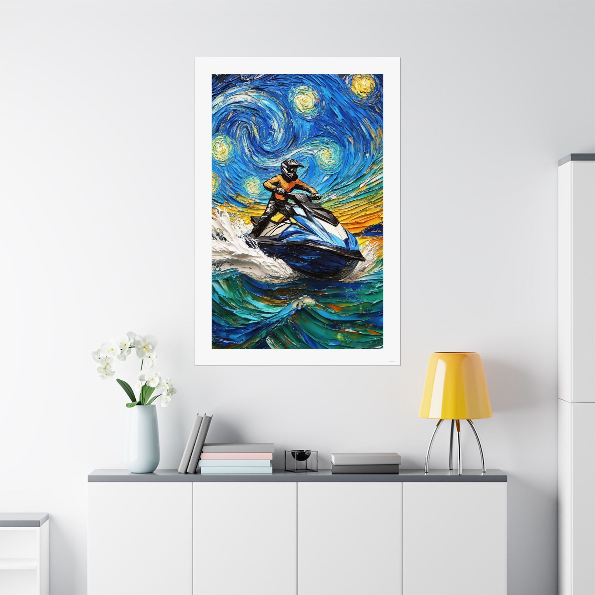 Starry Night - Vincent Van Gogh - Watersports - Gallery Print Poster - DC0261