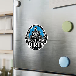 Get Dirty - ATV- Xtreme Riderz- Vinyl Decal Round