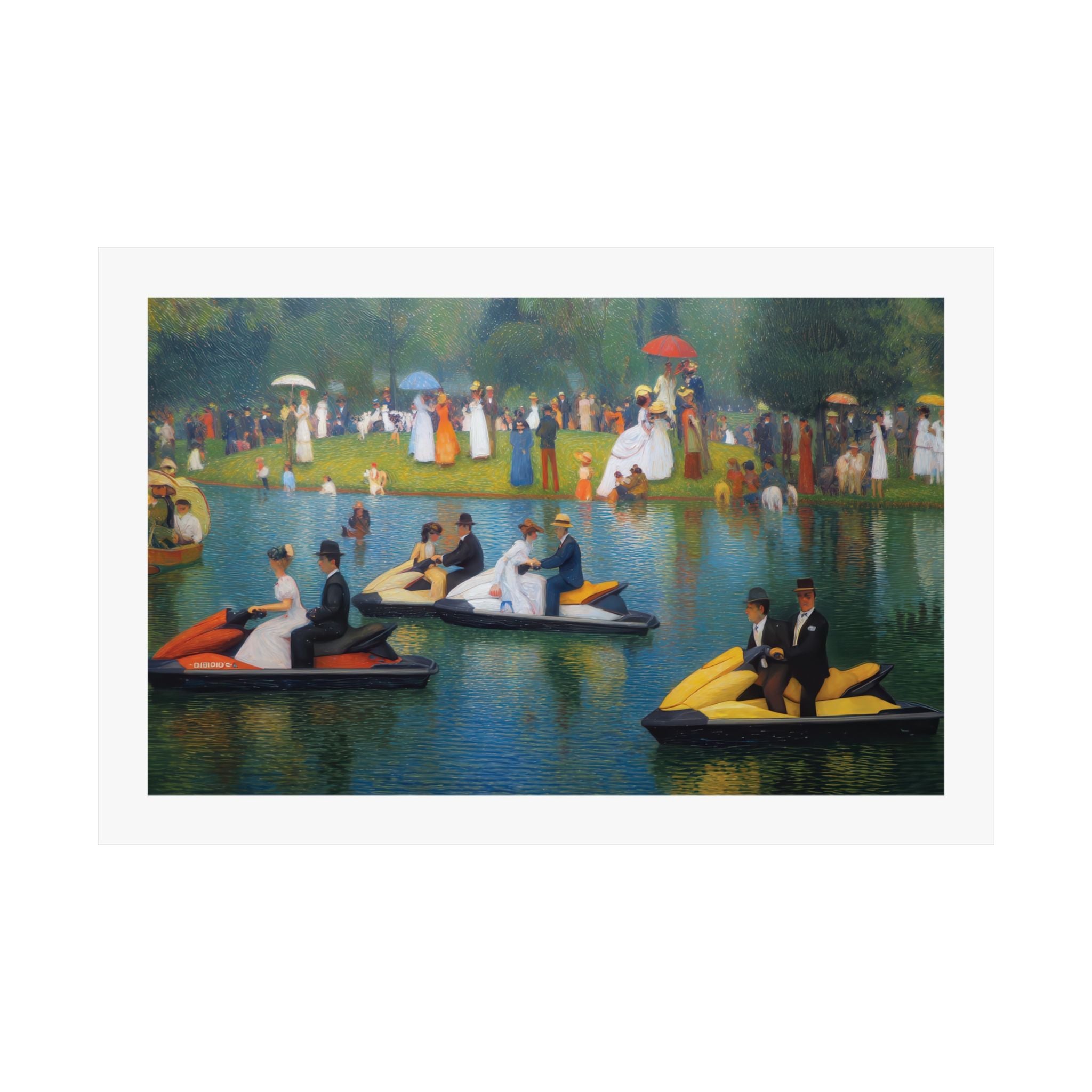 A Sunday Afternoon on the Island of La Grand - Seurat - Watersports - Gallery Print Poster - DC0258
