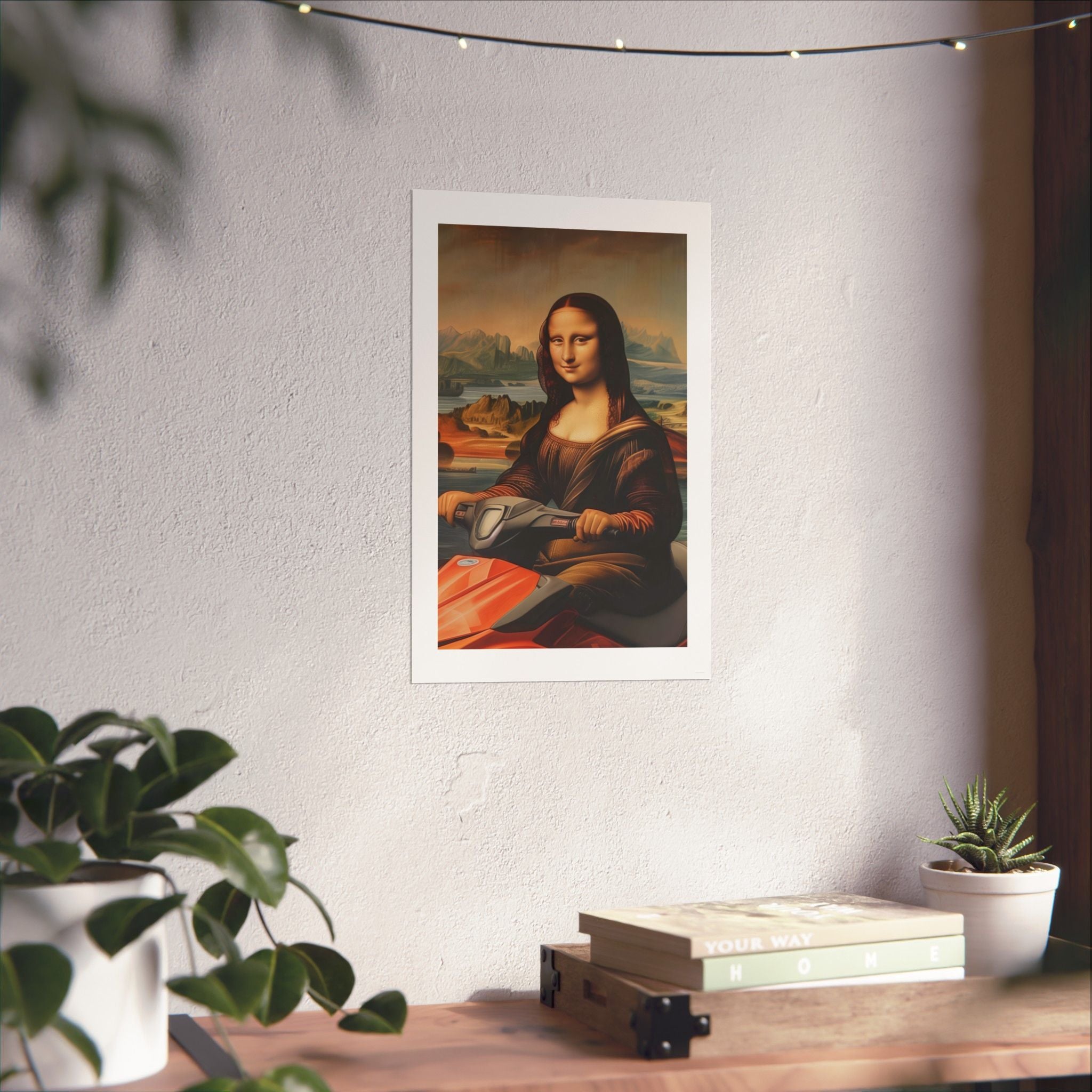 Mona Lisa - Leonardo de Vinci - Watersports - Gallery Print Poster - DC0262
