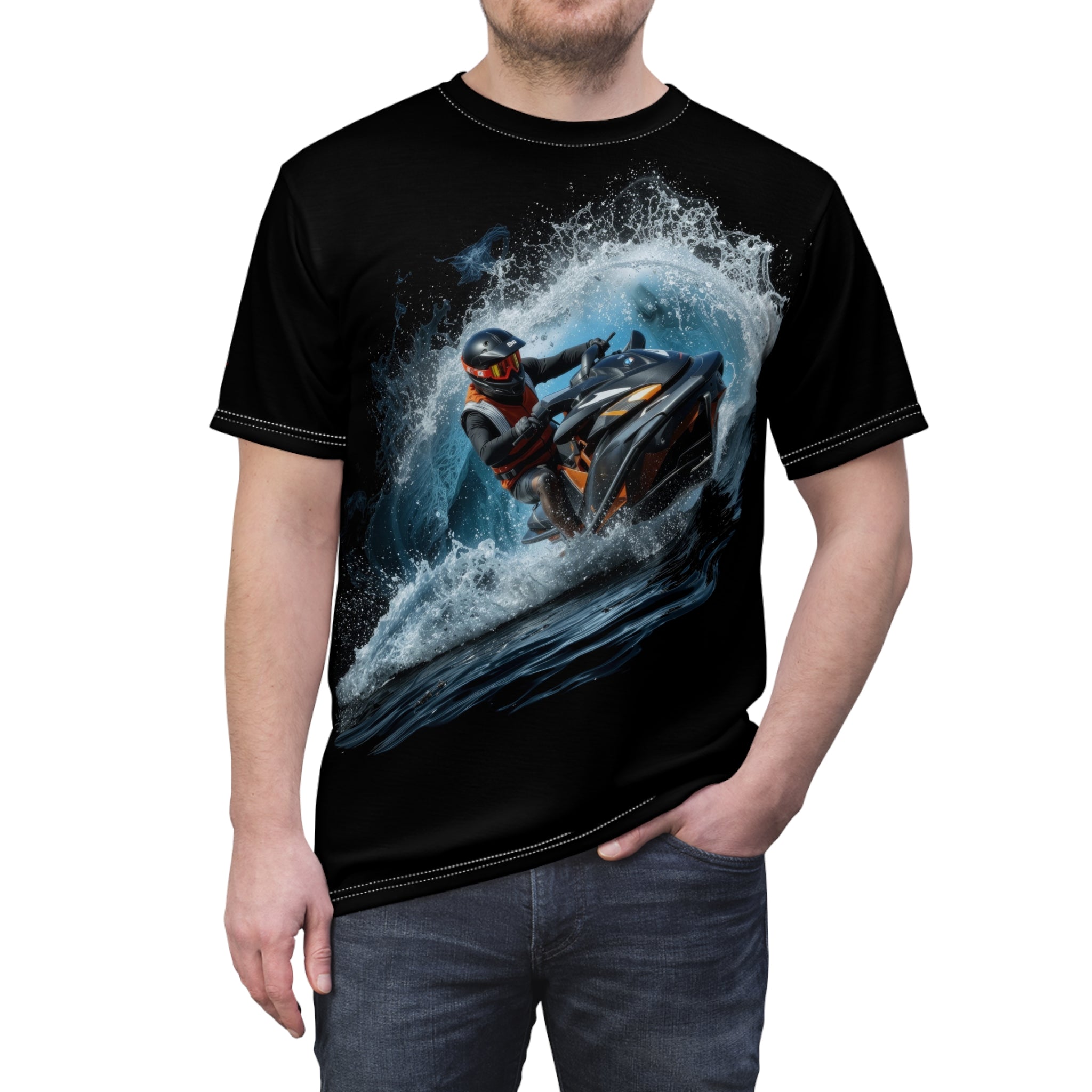 Crystal Blue Wave Rider - Watersports - Men's Tee Shirt - DC0102
