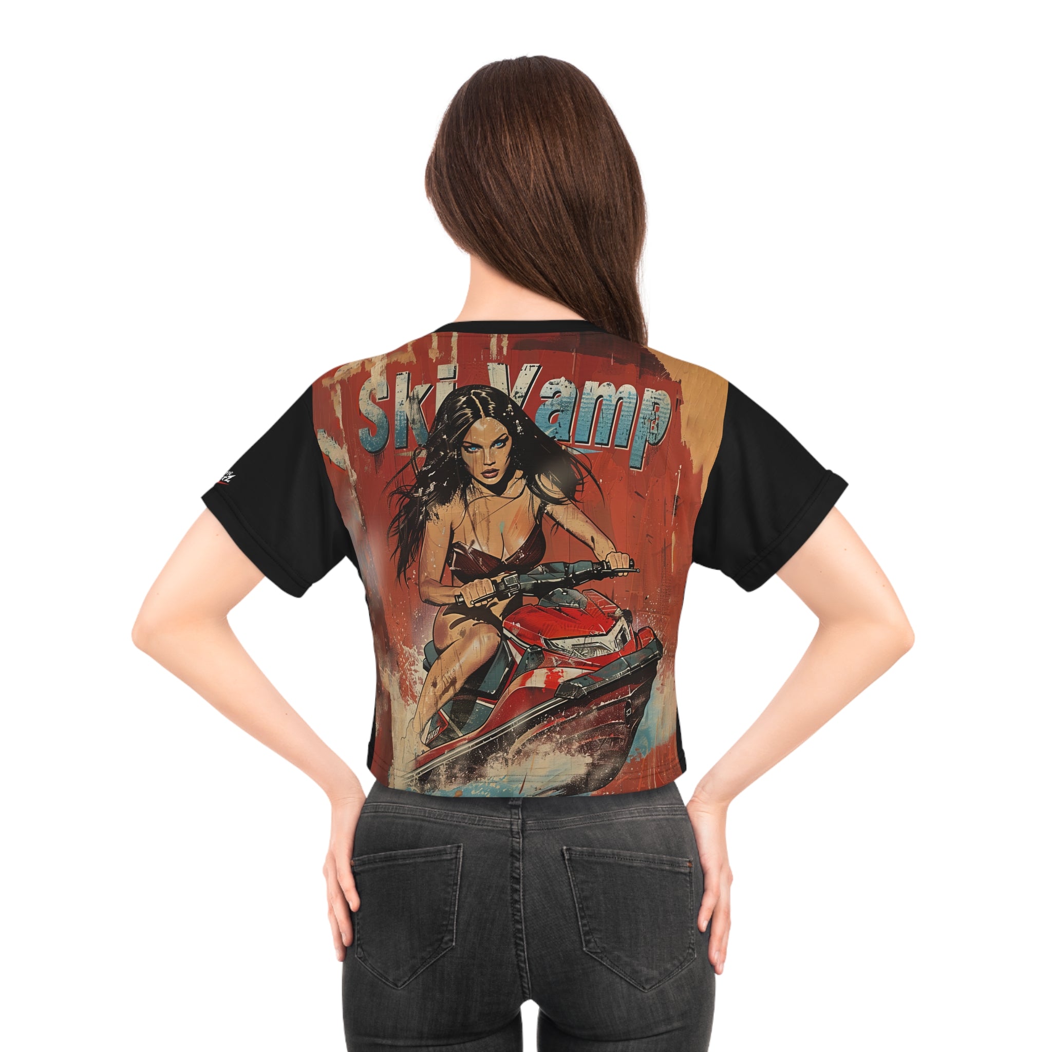 Ski Vamp -  Watersports - Women's Crop Tee - TG0138