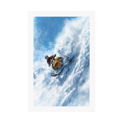 Cliff Hanger -  Snowmobile - Gallery Print Poster - DC0164