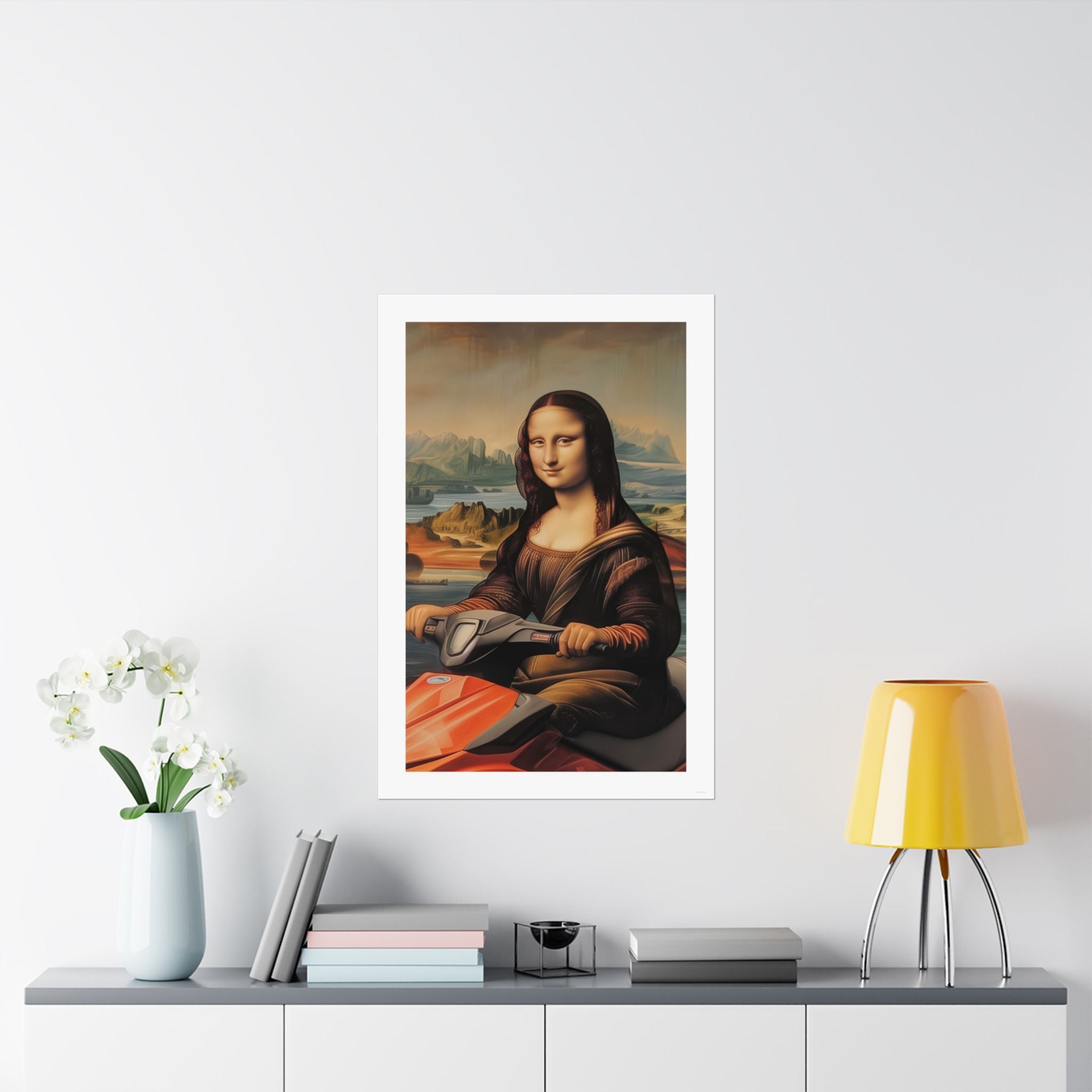 Mona Lisa - Leonardo de Vinci - Watersports - Gallery Print Poster - DC0262
