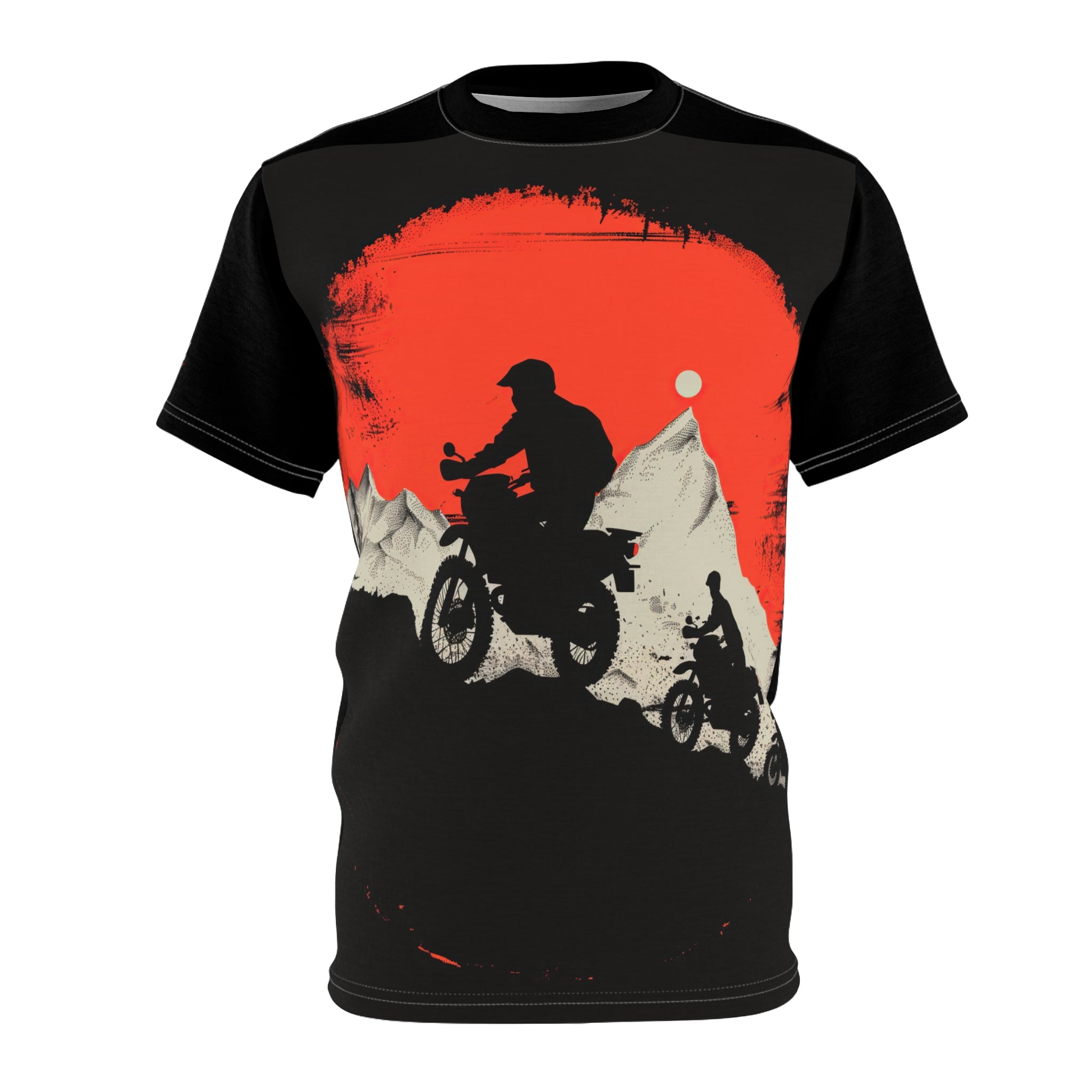 Sunset Silhouette - Motorcycle - Men's Tee Shirt - TG0102
