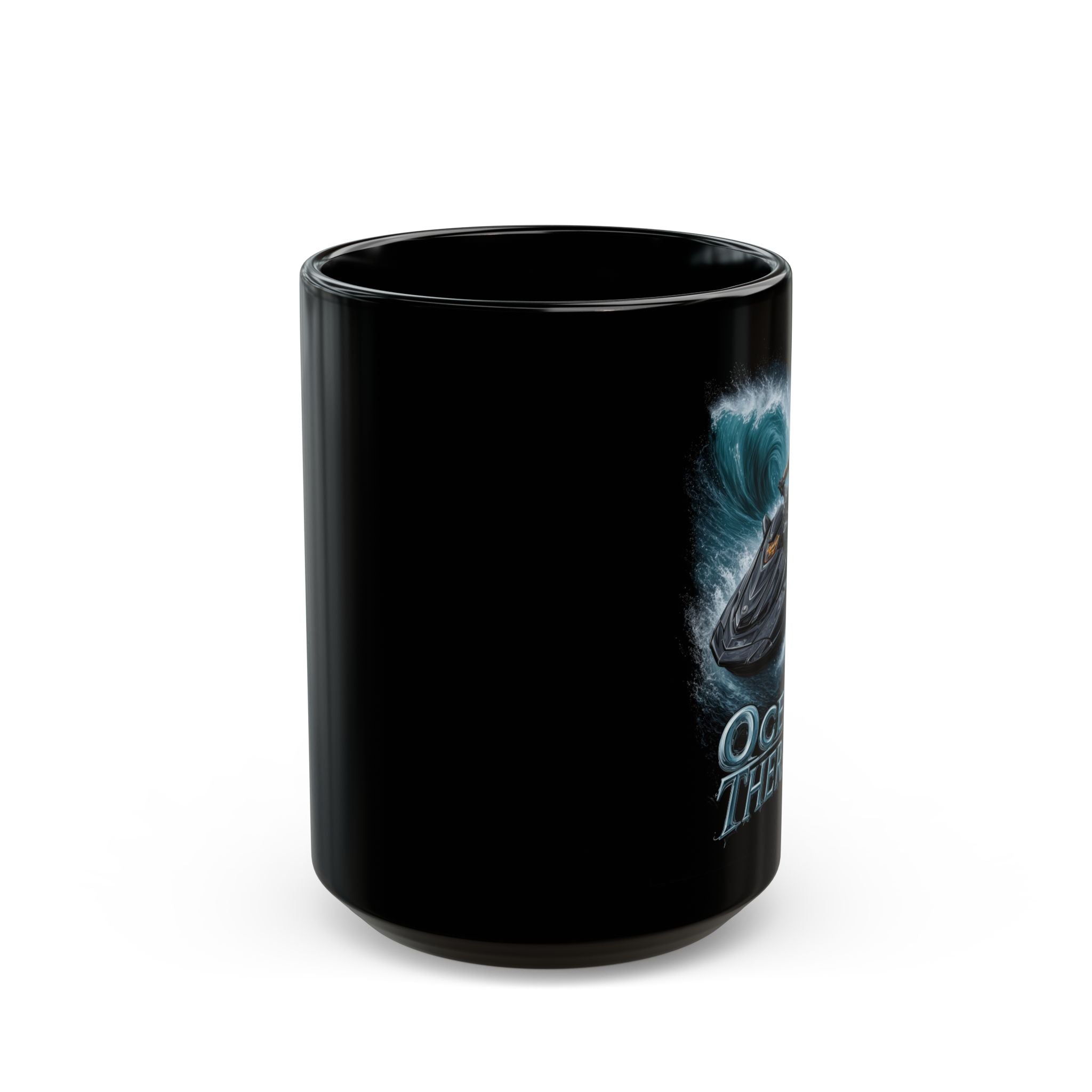 Ocean Therapy Black Mug (11oz, 15oz) - Watersports - DC0283