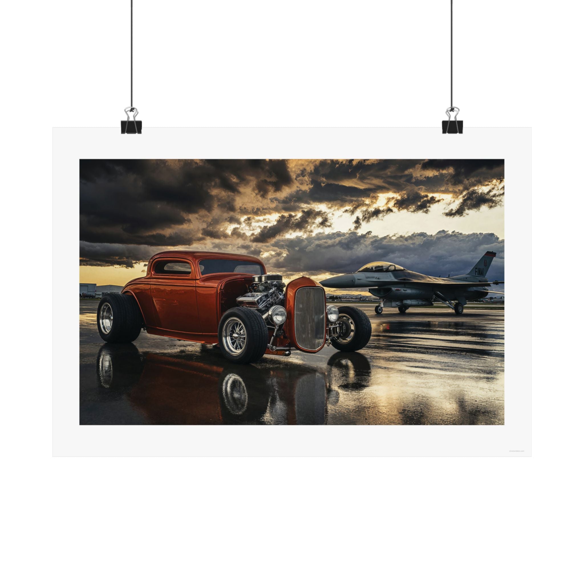 Wings & Wheels - Auto/Aviation - Gallery Print Poster - DC0184