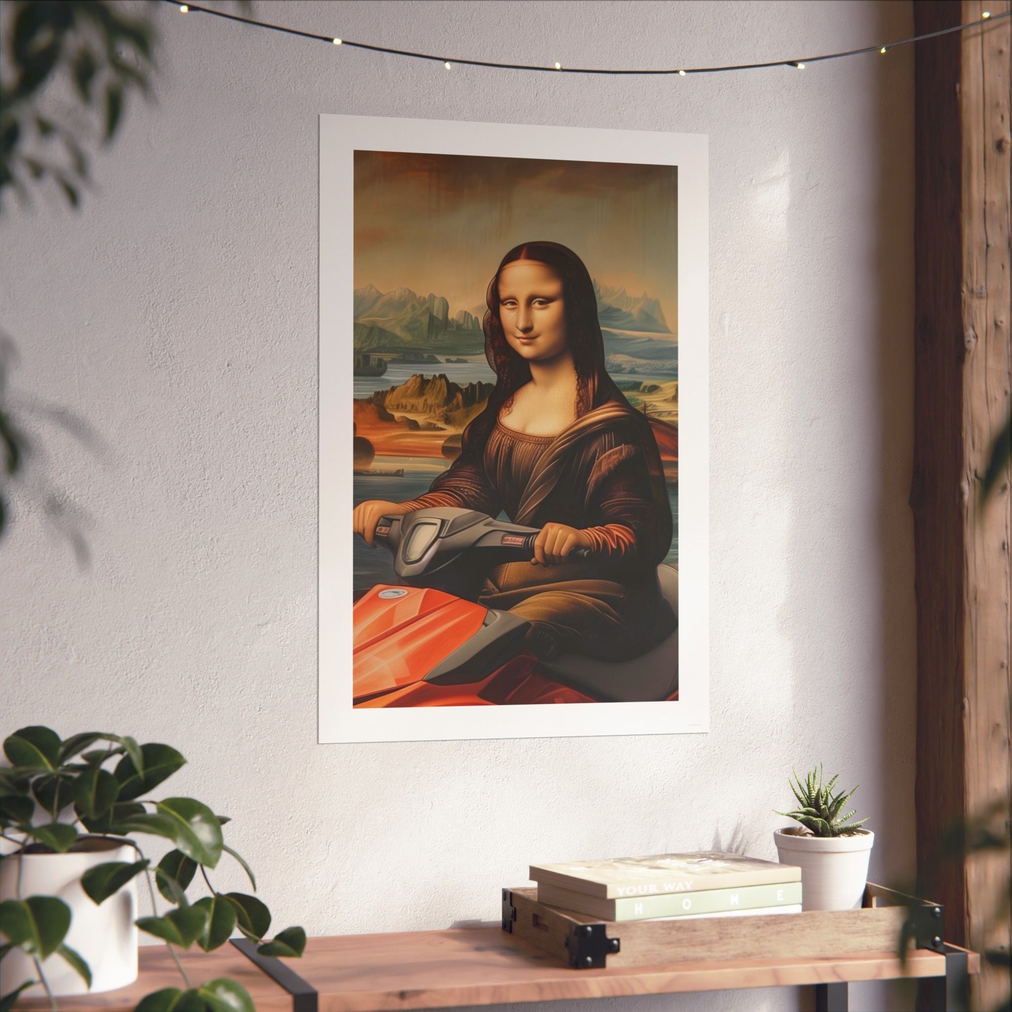 Mona Lisa - Leonardo de Vinci - Watersports - Gallery Print Poster - DC0262