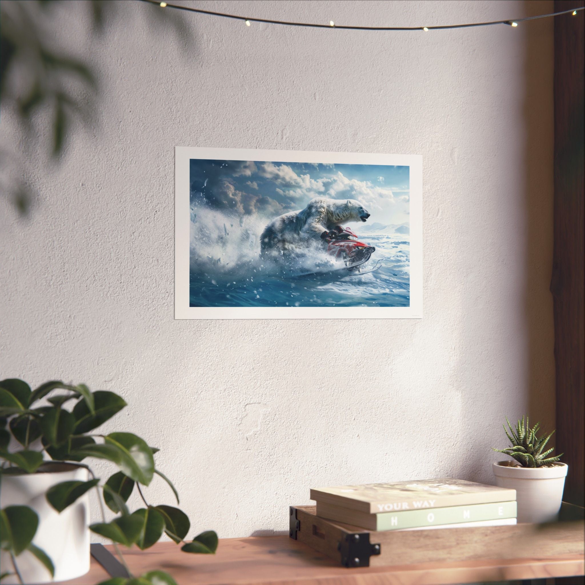 Bear it All - Snowmobile - Gallery Print Poster - DC0166