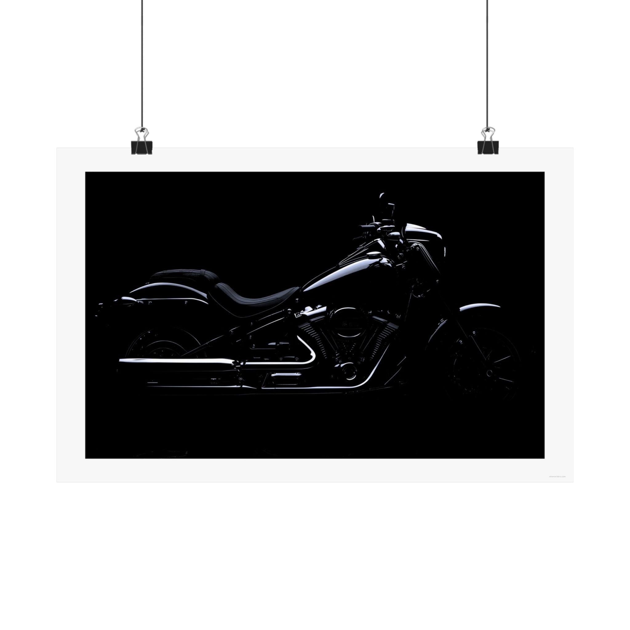 Black Elegance - Motorcycle - Gallery Print Poster - DC0122