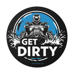 Get Dirty ATV- Xtreme Riderz - Round Vinyl Sticker