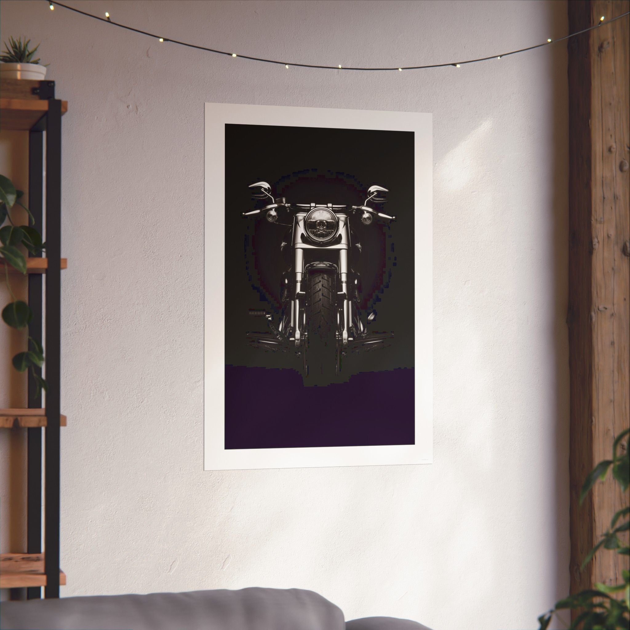 Dreaming in Chrome - Motorcycle - Gallery Print Poster - DC0121