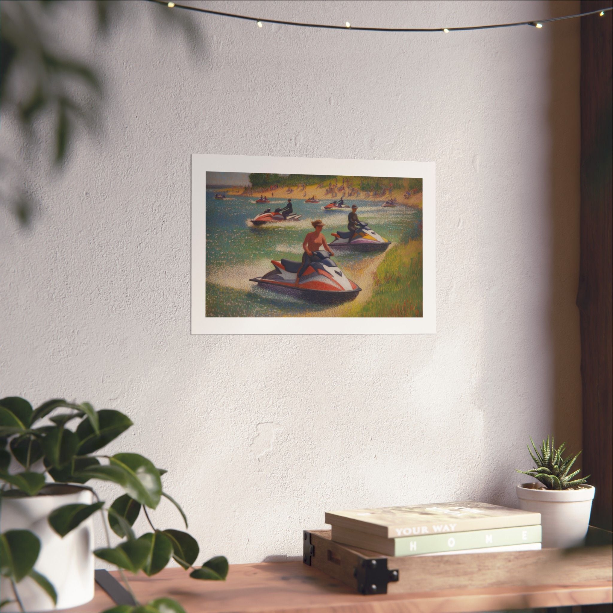 A Sunday Afternoon on the Island of La Grande - Version 2 - Seurat - Watersports - Gallery Print Poster - DC0259