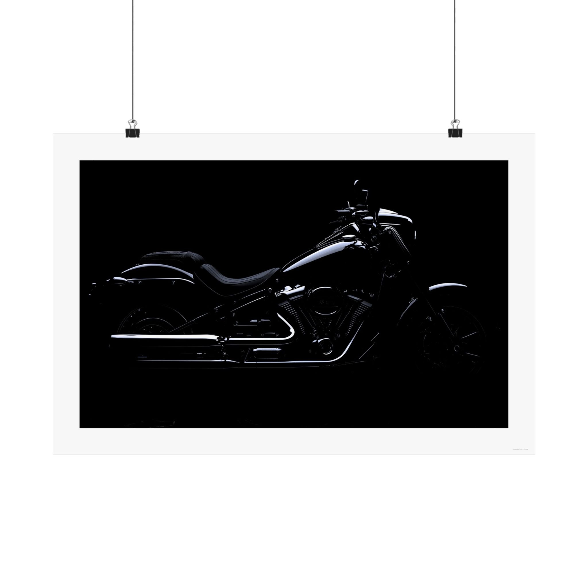 Black Elegance - Motorcycle - Gallery Print Poster - DC0122
