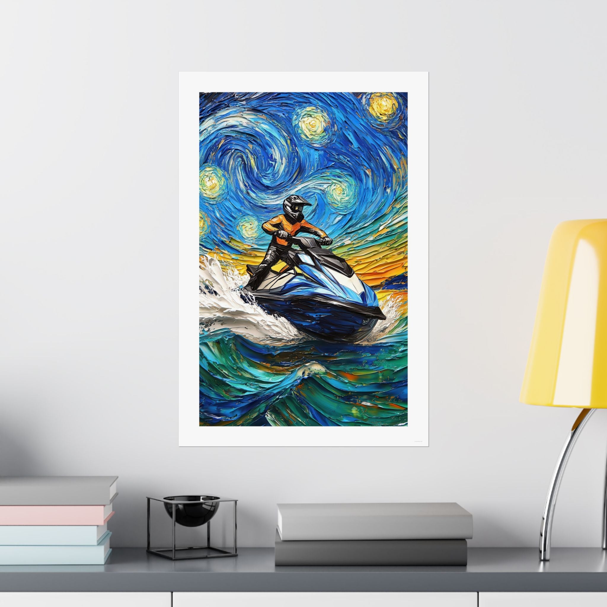 Starry Night - Vincent Van Gogh - Watersports - Gallery Print Poster - DC0261