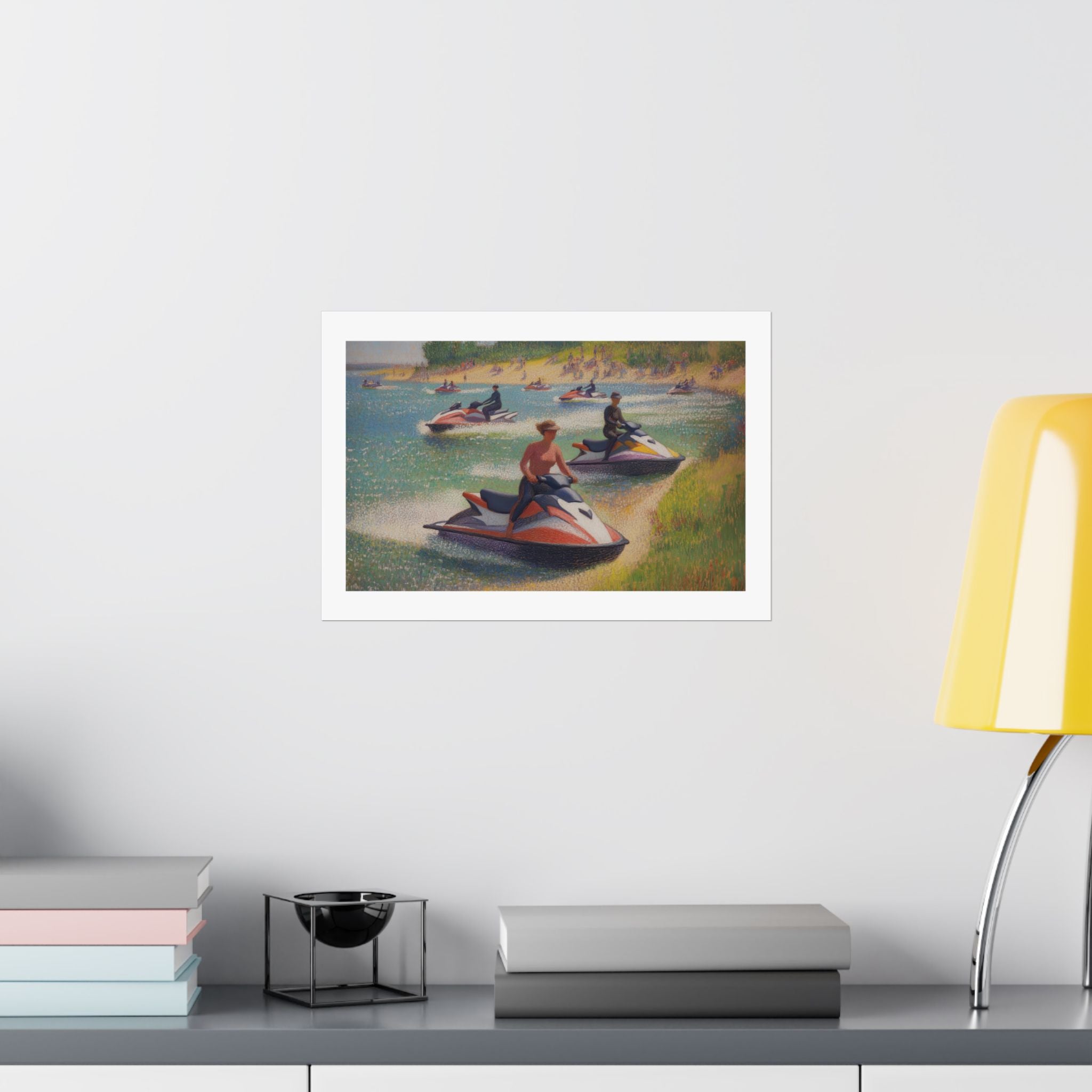 A Sunday Afternoon on the Island of La Grande - Version 2 - Seurat - Watersports - Gallery Print Poster - DC0259