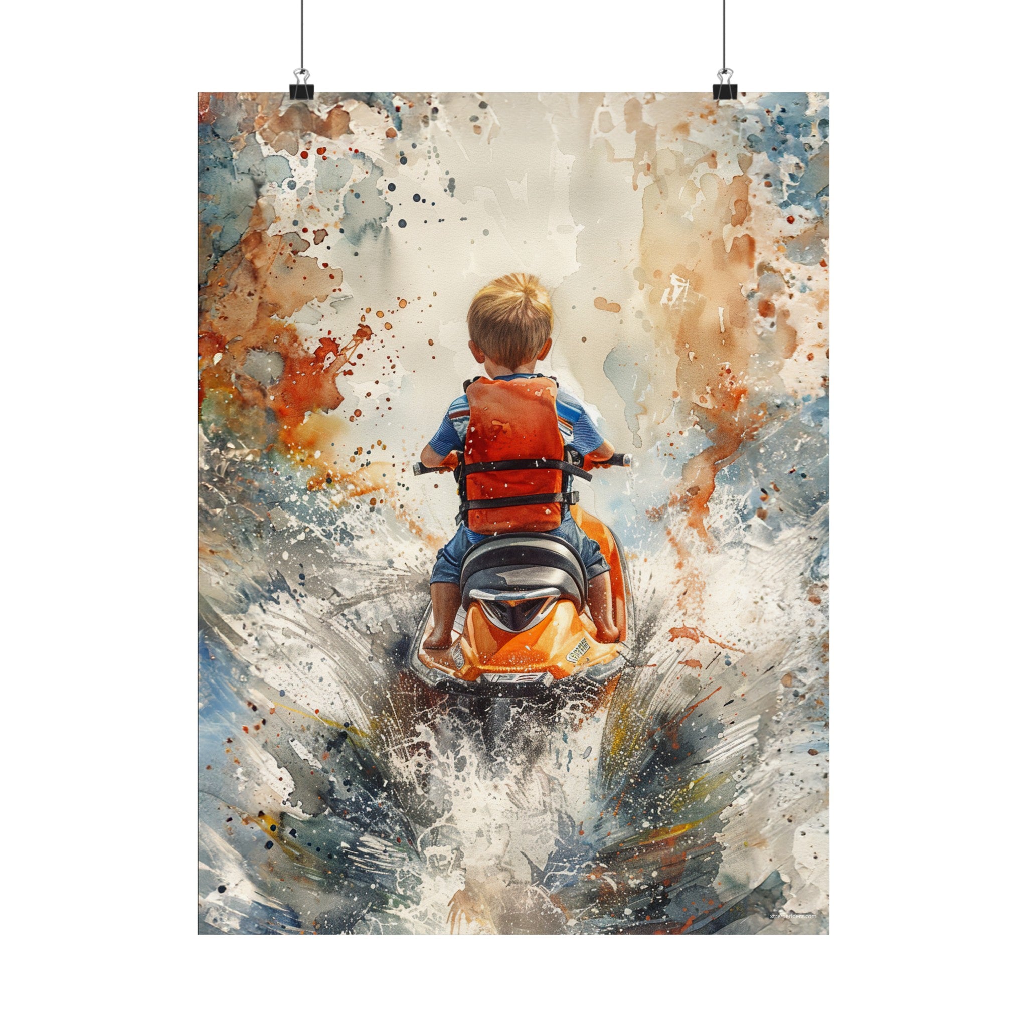 Jet Ski- Xtreme Kidz-  Matte Vertical Posters