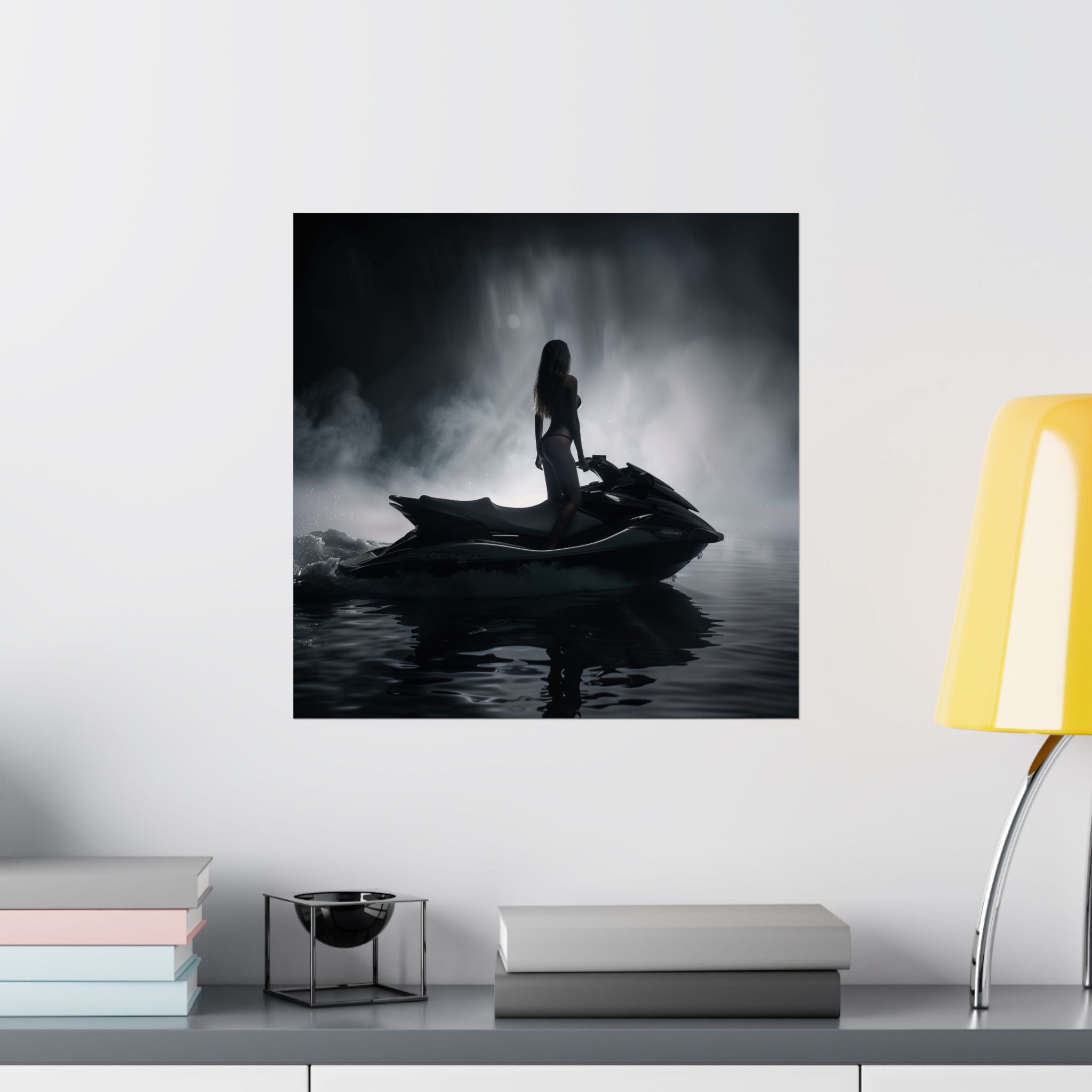 Silhouette in the Mist - Watersports - Poster - TG0111