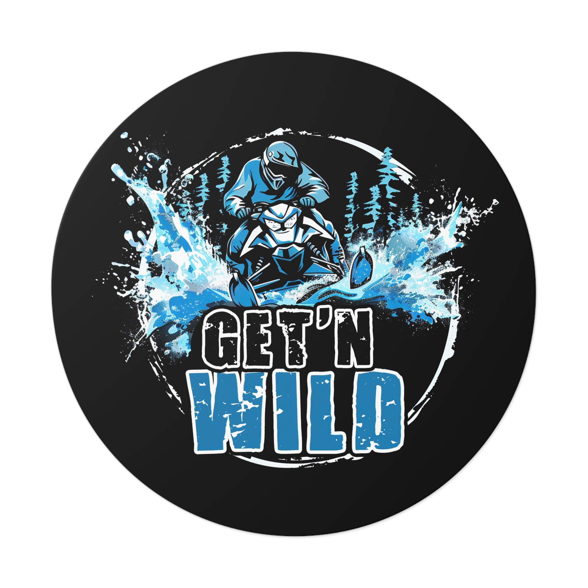 Get'n Wild- Xtreme Riderz-  Round Vinyl Stickers