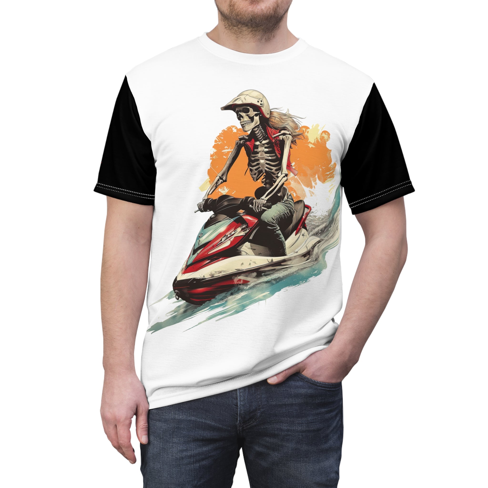 Skeleton Riderz - Watersports - Unisex Tee Shirt - TG0126