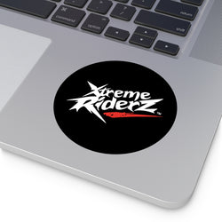 Black Round Vinyl Stickers- Xtreme Riderz Brand