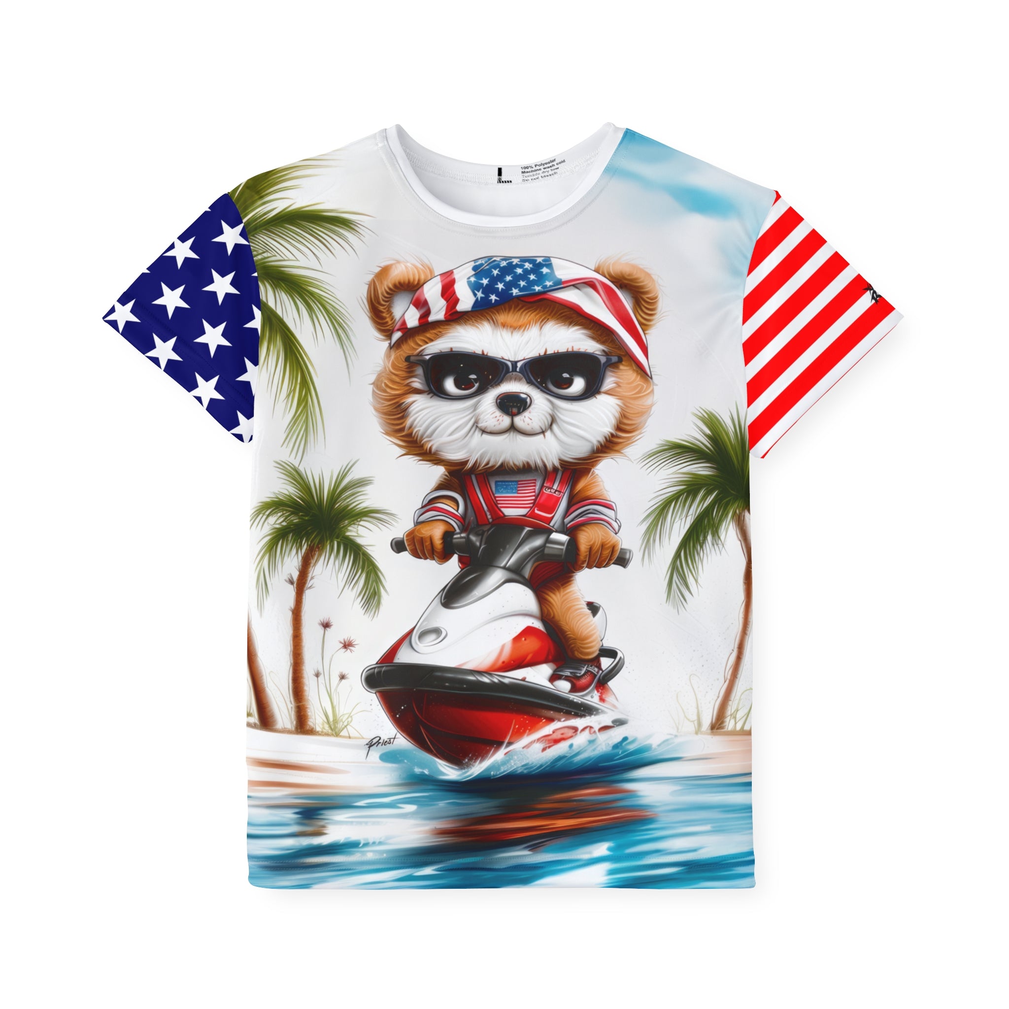 USA Bear on Jet Ski- Xtreme Kidz- Sports Jersey