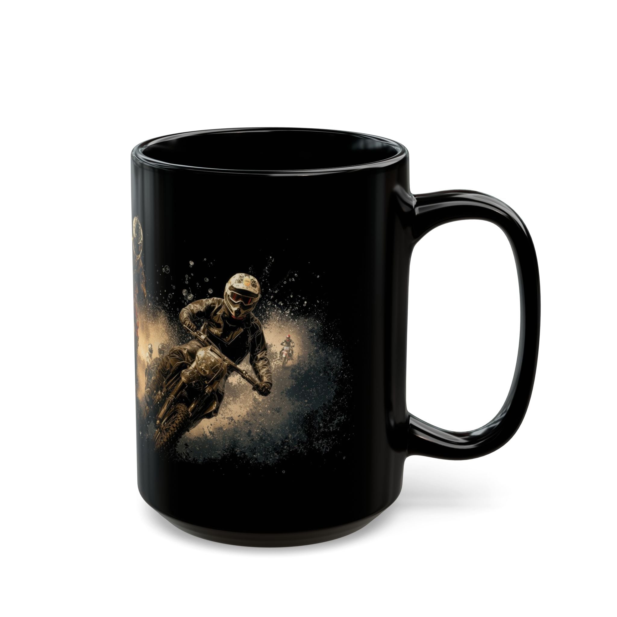 Motocross Mayhem Black Mug (11oz, 15oz) - Motorcycle - DC0298