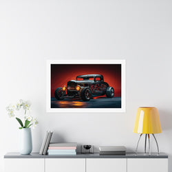 Flamed Deuce Coupe - Auto - Gallery Print Poster - DC0137