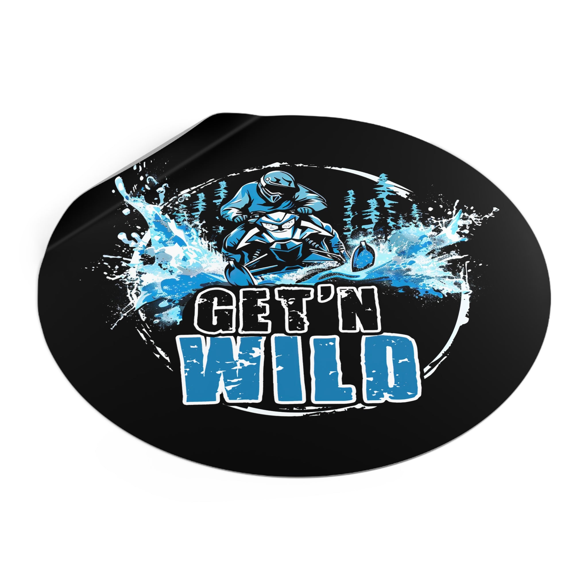 Get'n Wild- Xtreme Riderz-  Round Vinyl Stickers