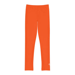 Orange Youth Full-Length Leggings- Xtreme Kidz