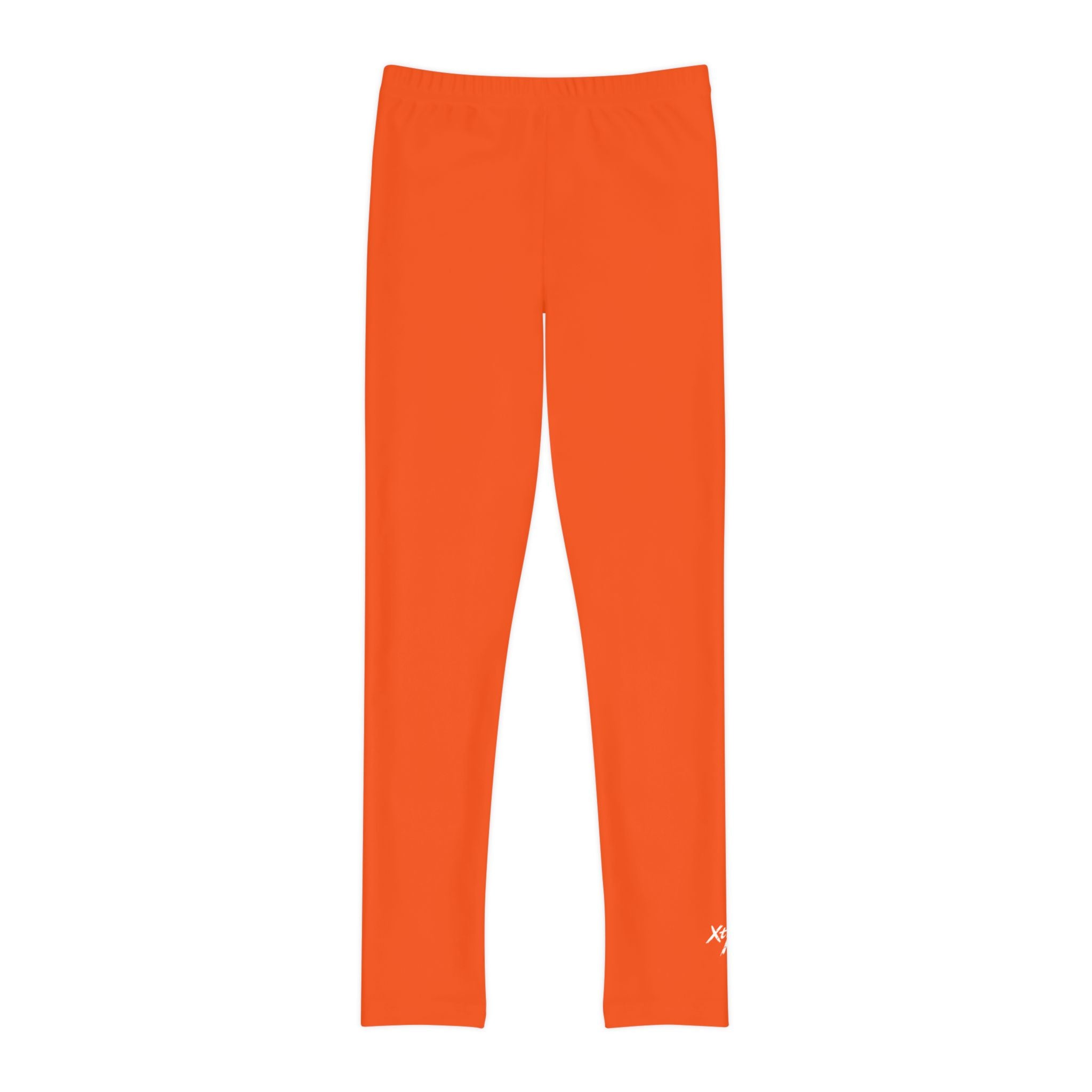 Orange Youth Full-Length Leggings- Xtreme Kidz