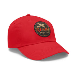 Xtreme Riderz Flight Club Vintage Airplane ~ Dad Hat with Leather Patch